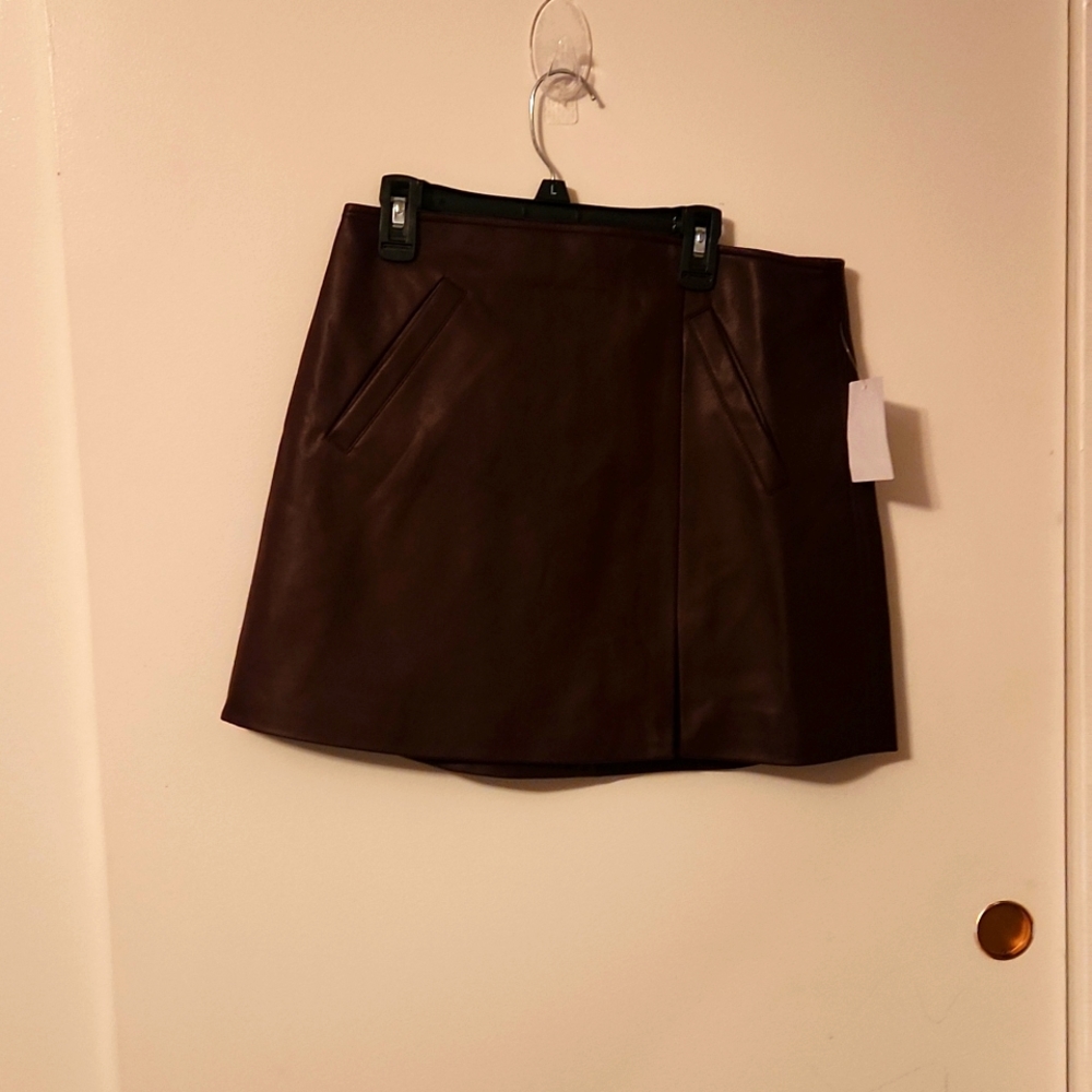 Blank nyc faux leather mini skirt